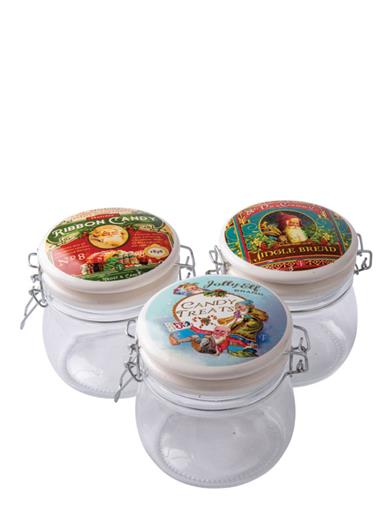 Homemade Holiday Vintage Snap Jars (set Of 3) 33894