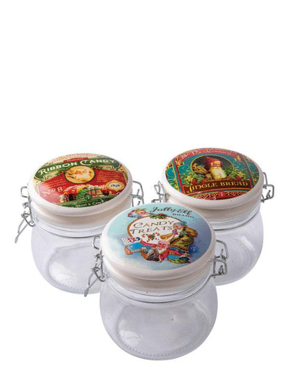 Homemade Holiday Vintage Snap Jars (set Of 3) 33894