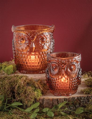 Tobias & Tully Owl Candle Holders (set Of 2) 33909