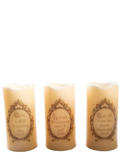 Away In A Manger Nativity Candles (set Of 3) 33951