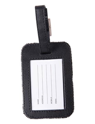 Beaded Rose Luggage Tag 33955