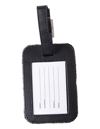 Beaded Rose Luggage Tag 33955
