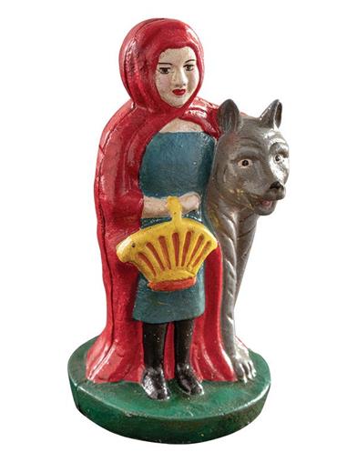 Little Red Riding Hood Vintage Cast Iron Bank 34008