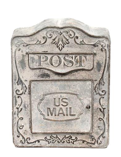 Vintage Pewter Postbox Mailbox 34025