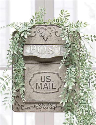 Vintage Pewter Postbox Mailbox 34025