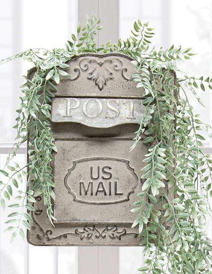 Vintage Pewter Postbox Mailbox 34025
