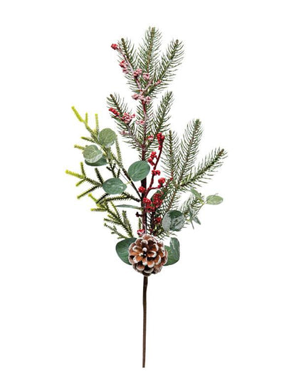 Holiday Spray With Berries & Eucalyptus (set Of 2) 34042
