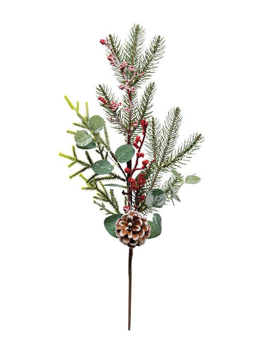 Holiday Spray With Berries & Eucalyptus (set Of 2) 34042