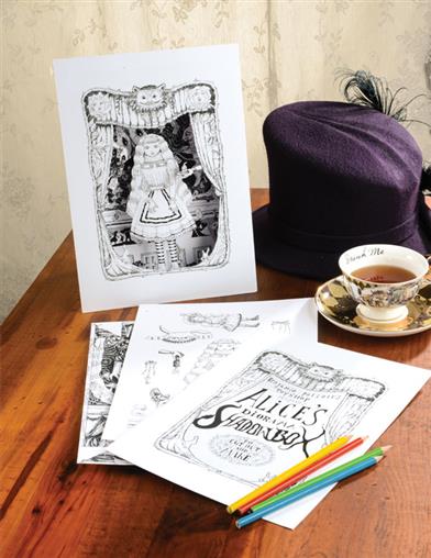 Alice In Wonderland Shadowbox 34102 by Victorian Trading Co