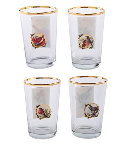 Winter Birds Juice Glasses (set Of 4) 34105