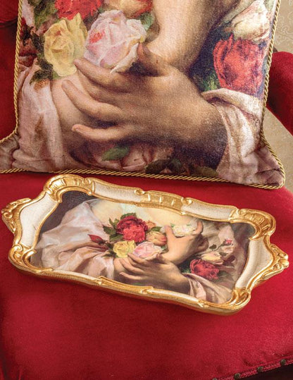 The Hands Of Grace Gilded Italian Tray 34174