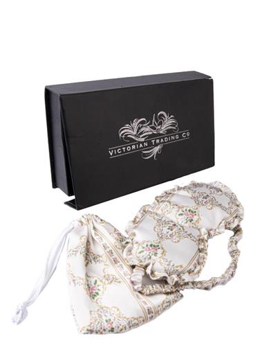 Lisette Stripe Silk Sleep Mask 34208 by Victorian Trading Co