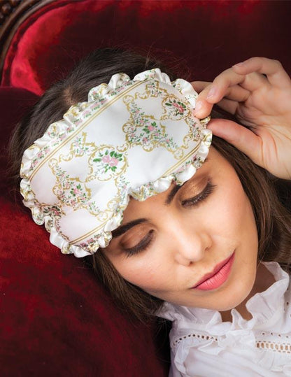 Lisette Stripe Silk Sleep Mask 34208 by Victorian Trading Co