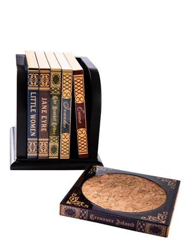 Old Book Cover Coasters (set Of 6) 34220