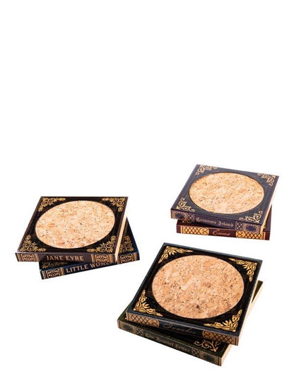 Old Book Cover Coasters (set Of 6) 34220