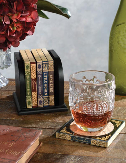 Old Book Cover Coasters (set Of 6) 34220