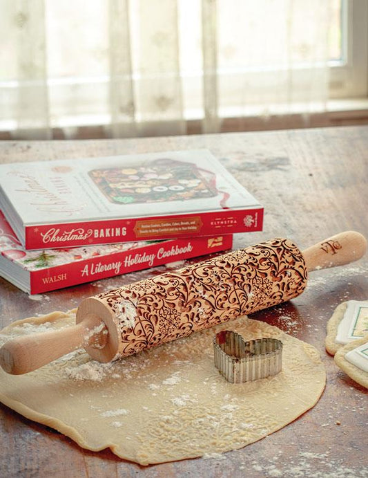 Snowflake Lace Pattern Rolling Pin 34232