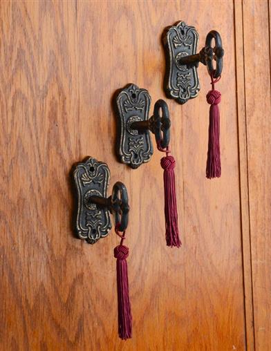 Lock And Key Wall Hook (set Of 3) 34235