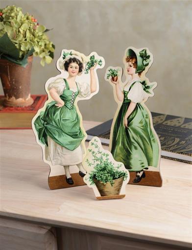 Irish Lassies & Clover Planter Dummy Boards 34347