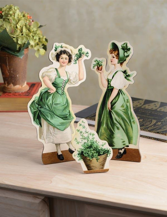 Irish Lassies & Clover Planter Dummy Boards 34347