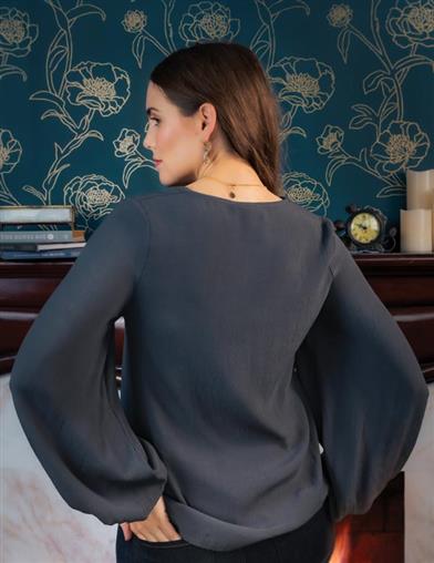 Bishop Sleeve Blouse 34385