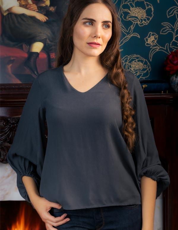 Bishop Sleeve Blouse 34385