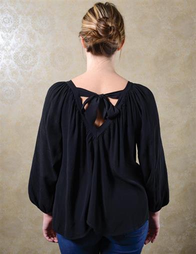 Italian Tie-back Blouse 34386 by Victorian Trading Co