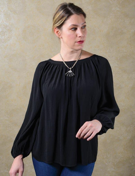 Italian Tie-back Blouse 34386 by Victorian Trading Co