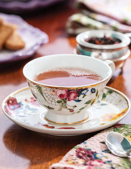Secret Garden Teacup And Saucer 34412 by Victorian Trading Co