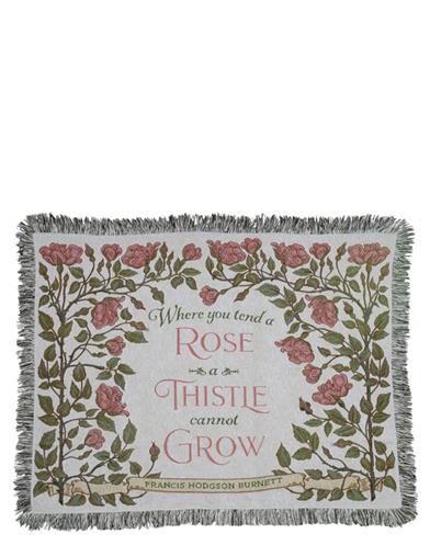 Where You Tend A Rose Tapestry Throw 34487