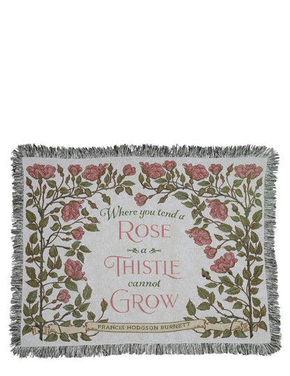 Where You Tend A Rose Tapestry Throw 34487