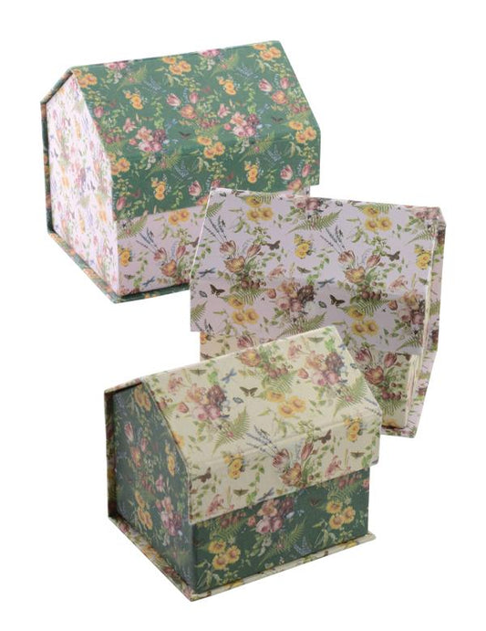 Secret Garden Cottage Nesting Boxes (set of 3) 34490 Victorian Trading Co