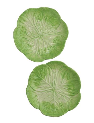 Green Cabbageware Plate (set Of 2) 34492 by Victorian Trading Co