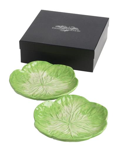 Green Cabbageware Plate (set Of 2) 34492 by Victorian Trading Co