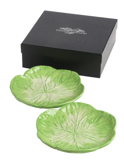 Green Cabbageware Plate (set Of 2) 34492 by Victorian Trading Co