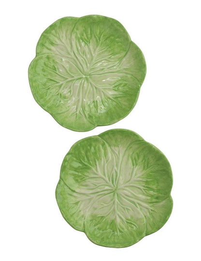 Green Cabbageware Plate (set Of 2) 34492 by Victorian Trading Co