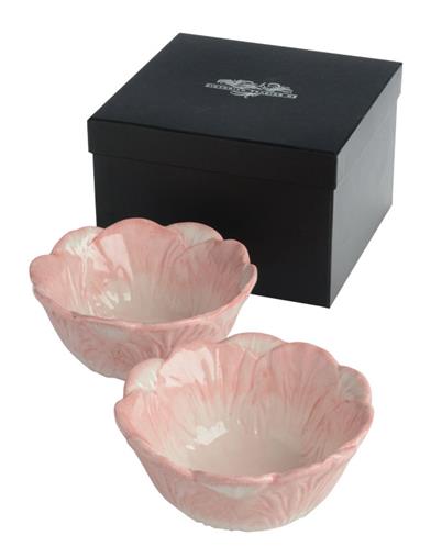 Pink Cabbageware Bowl (set Of 2) 34493