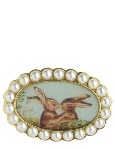 Hopeless Romantic Hare Brooch 34517