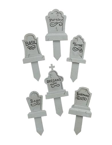 Garden Tombstone Markers (set Of 6) 34518 by Victorian Trading Co