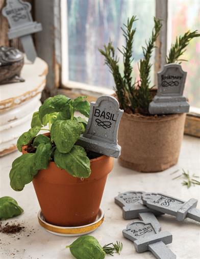 Garden Tombstone Markers (set Of 6) 34518 by Victorian Trading Co