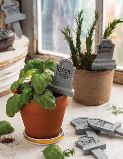 Garden Tombstone Markers (set Of 6) 34518 by Victorian Trading Co