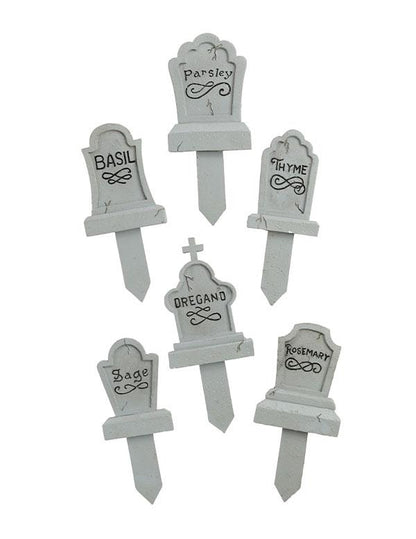 Garden Tombstone Markers (set Of 6) 34518 by Victorian Trading Co