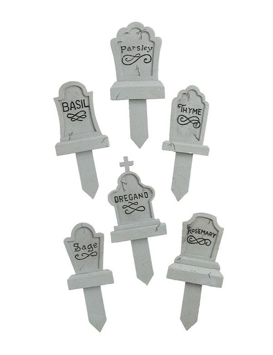 Garden Tombstone Markers (set Of 6) 34518 by Victorian Trading Co