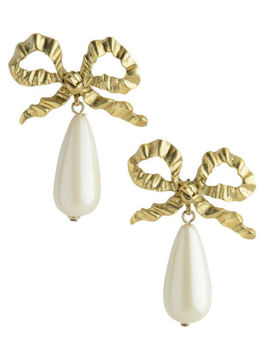 Gilded Bow Earrings 34597