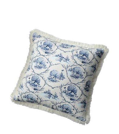 Legend Of The Pussy Willow Toile Indoor Pillow 34603 by Victorian Trading Co