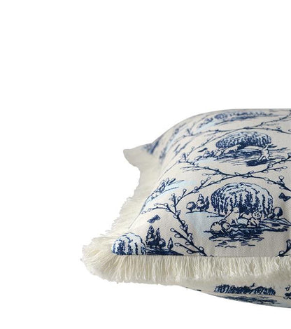 Legend Of The Pussy Willow Toile Indoor Pillow 34603 by Victorian Trading Co