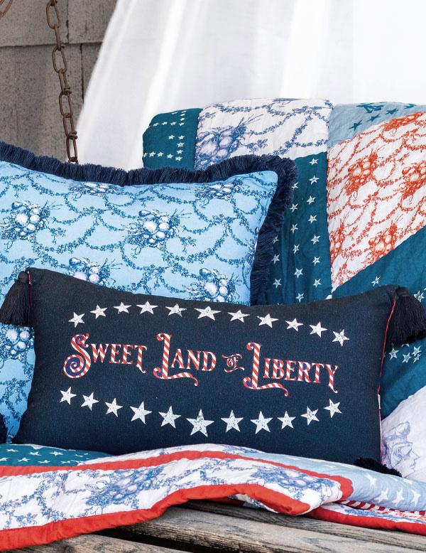 Sweet Land Of Liberty Porch Pillow 34650 by Victorian Trading Co