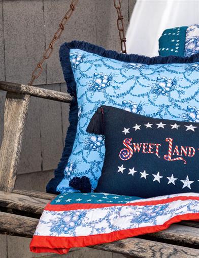 Summer Fruit Toile Pillow 34651