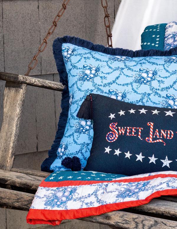 Summer Fruit Toile Pillow 34651