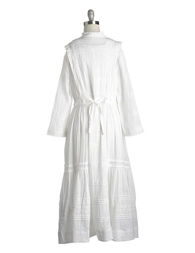 April Cornell White Gwennie Dress 34662 by Victorian Trading Co